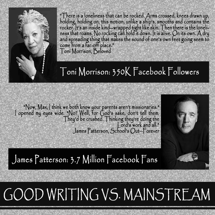 Toni Morrison vs James Patterson Quotes and Fans